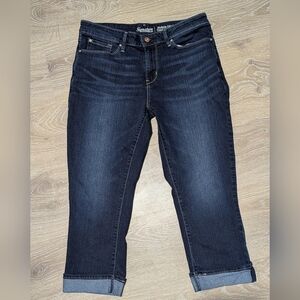 Signature‎ By Levi Strauss Dark Blue Modern Capri Cropped Jeans Women's 12